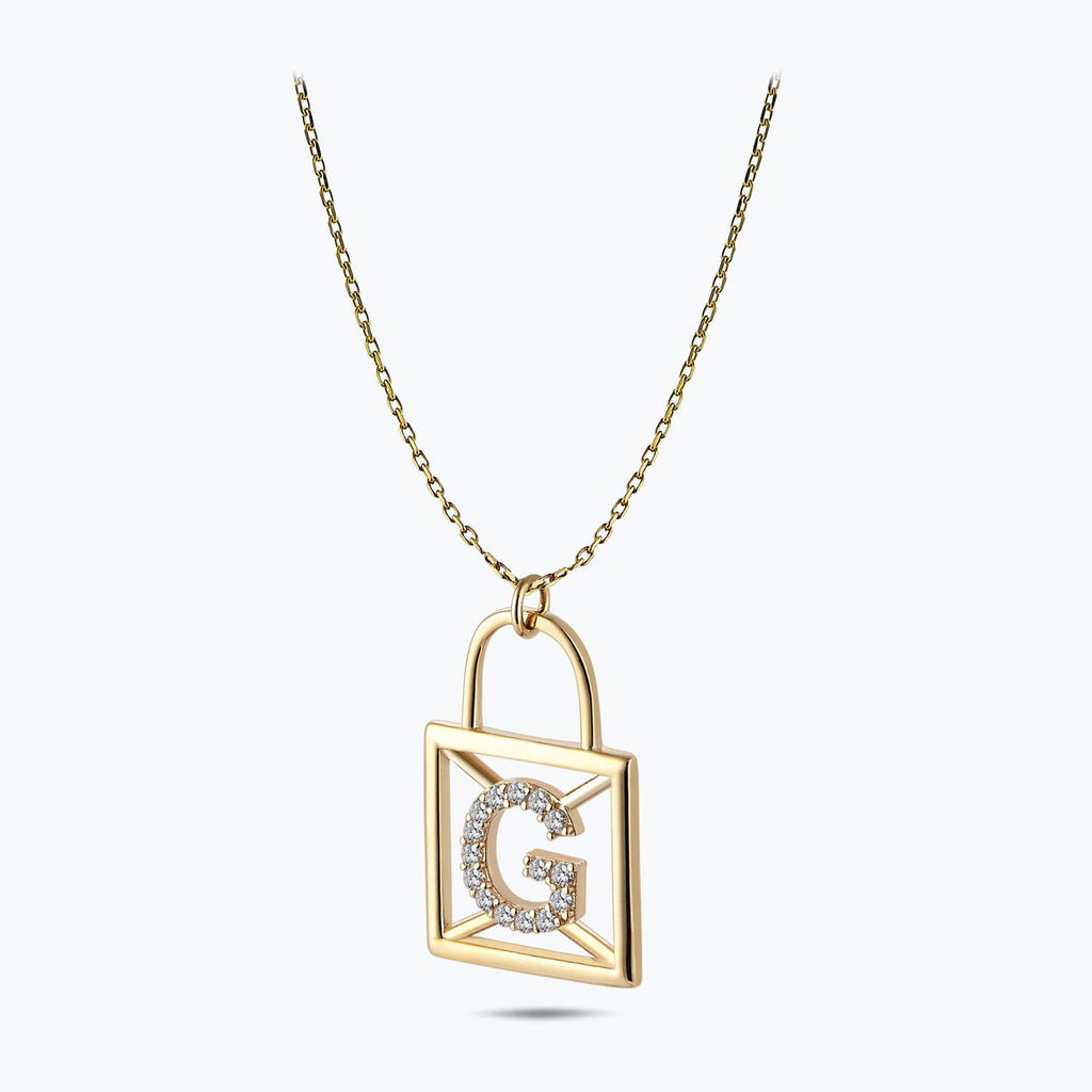 Letter G Gold Necklace
