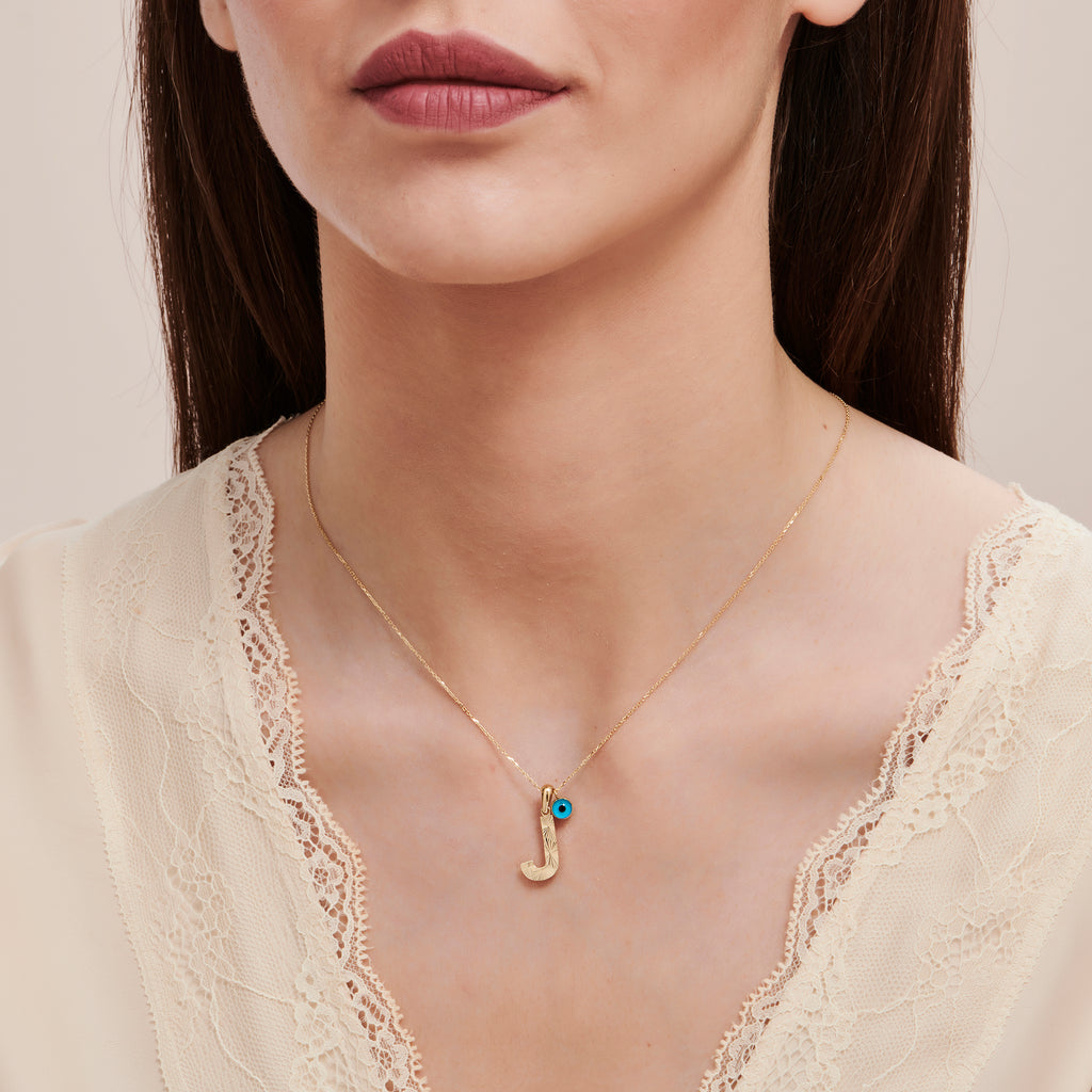 Buchstabe J Goldkette