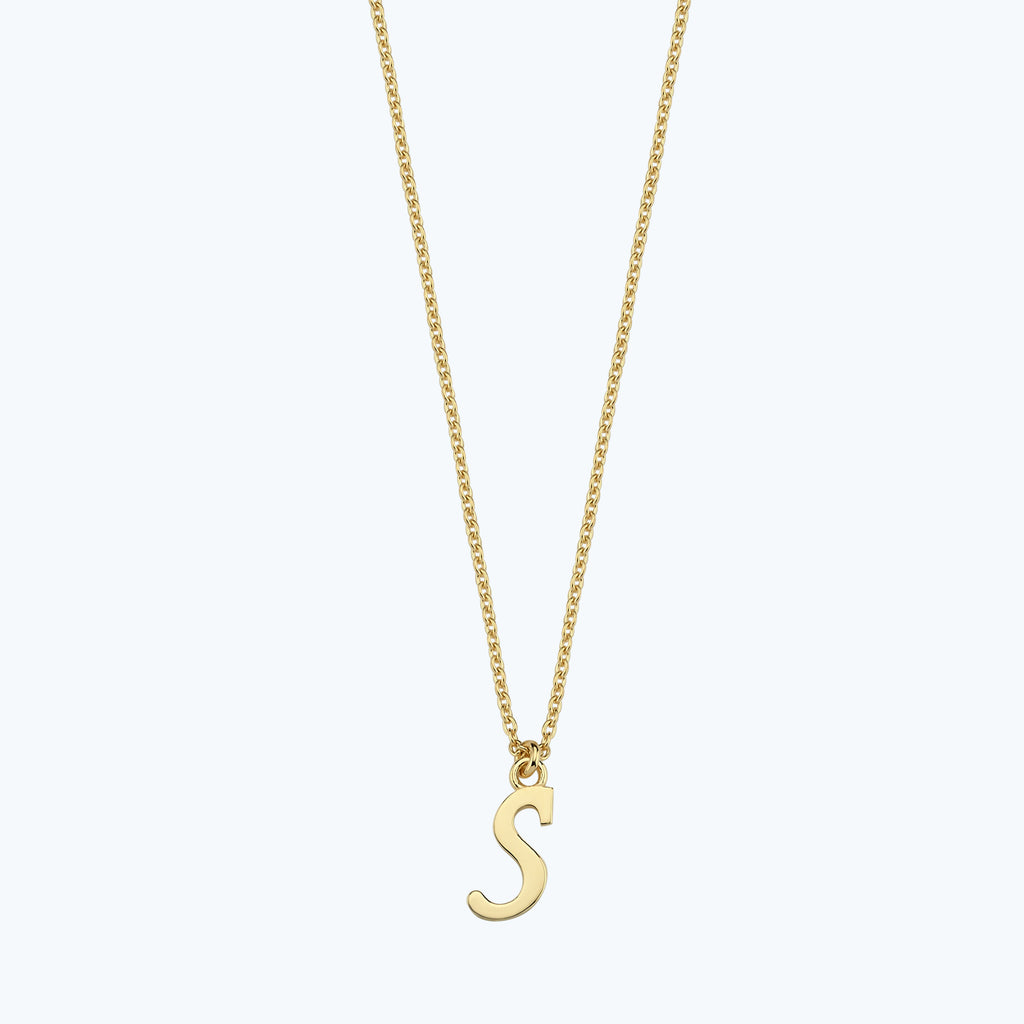 Collier Or Lettre S
