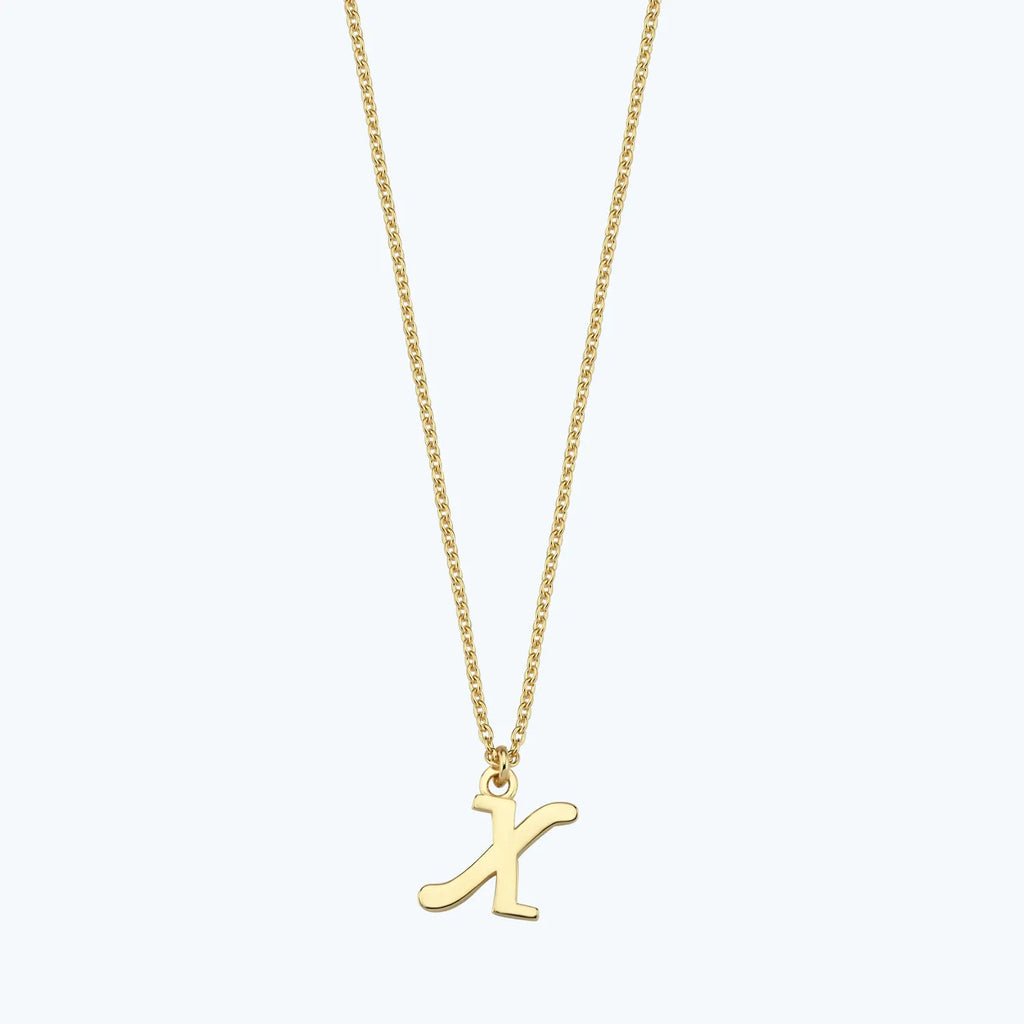Collier Or Lettre X