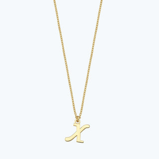 Letter X Gold Necklace