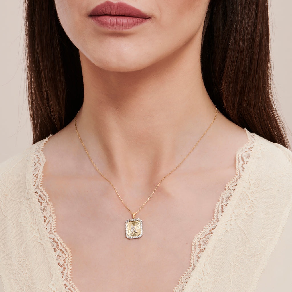 Collier Or Lettre K