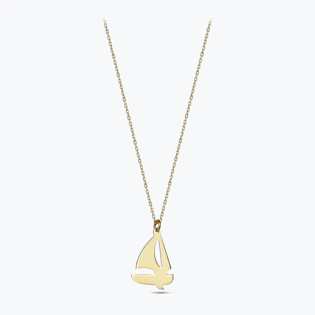 Sail Boat Gold Necklace