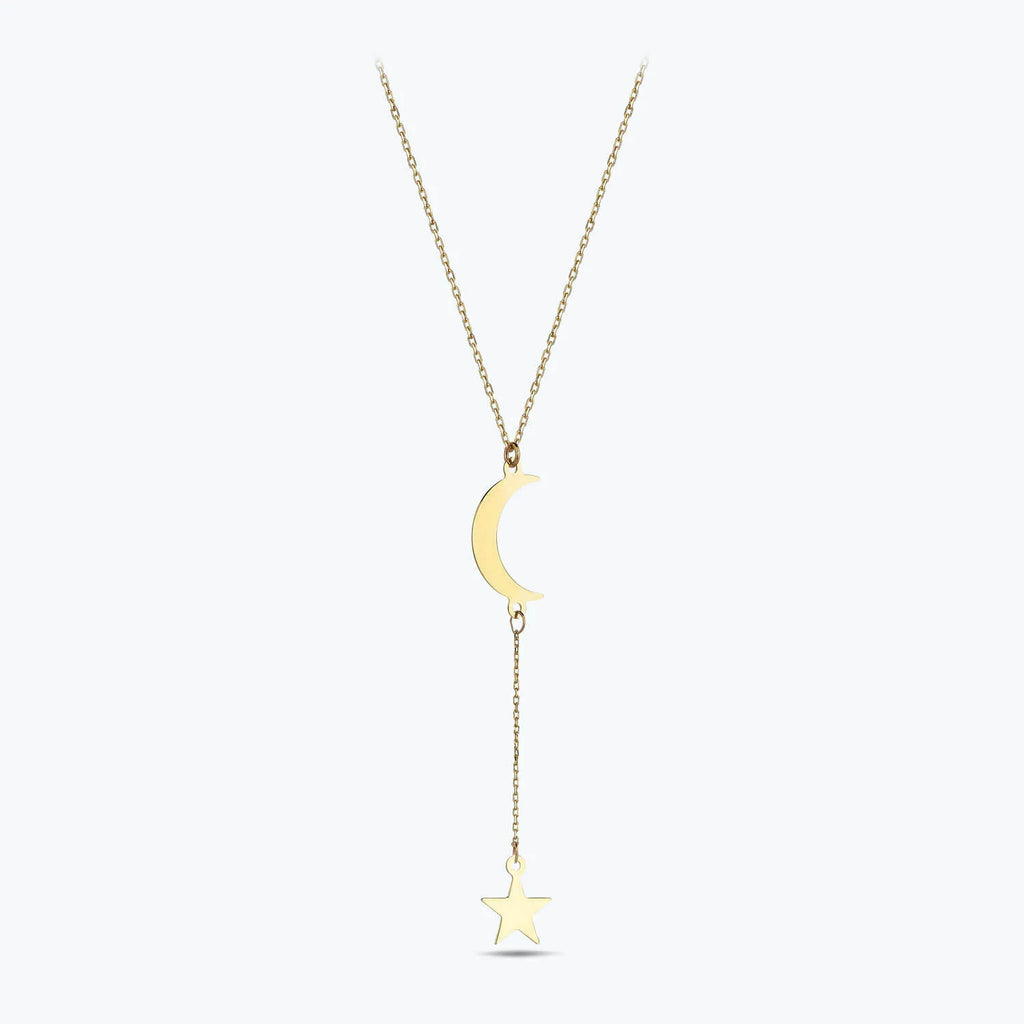 Moon Star Gold Necklace