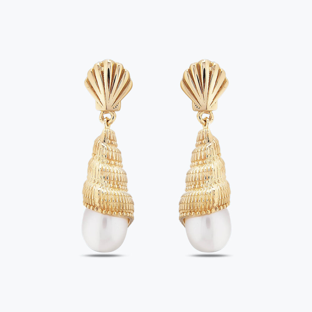 Pearl Gold Earrings