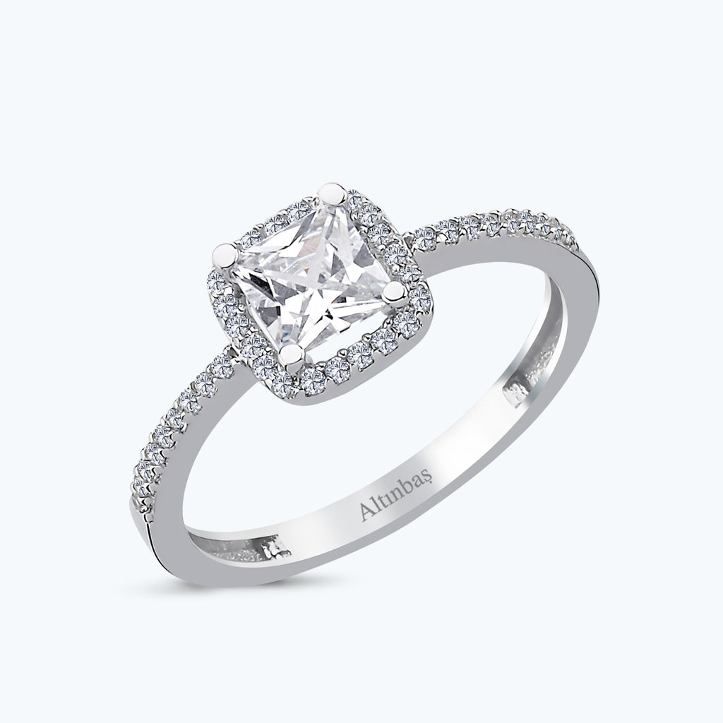 Square Gold Ring 
