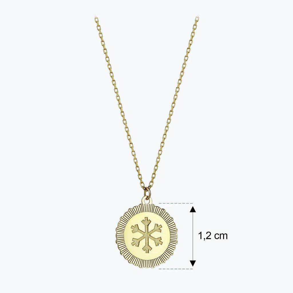 Altınbaş Life Snowflake Gold Necklace