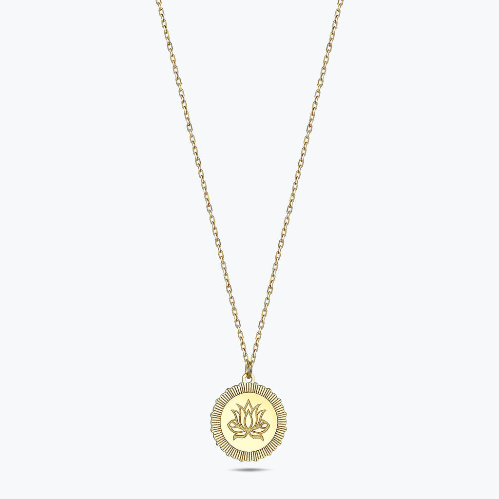 Altinbas Life Lotus Gold Necklace