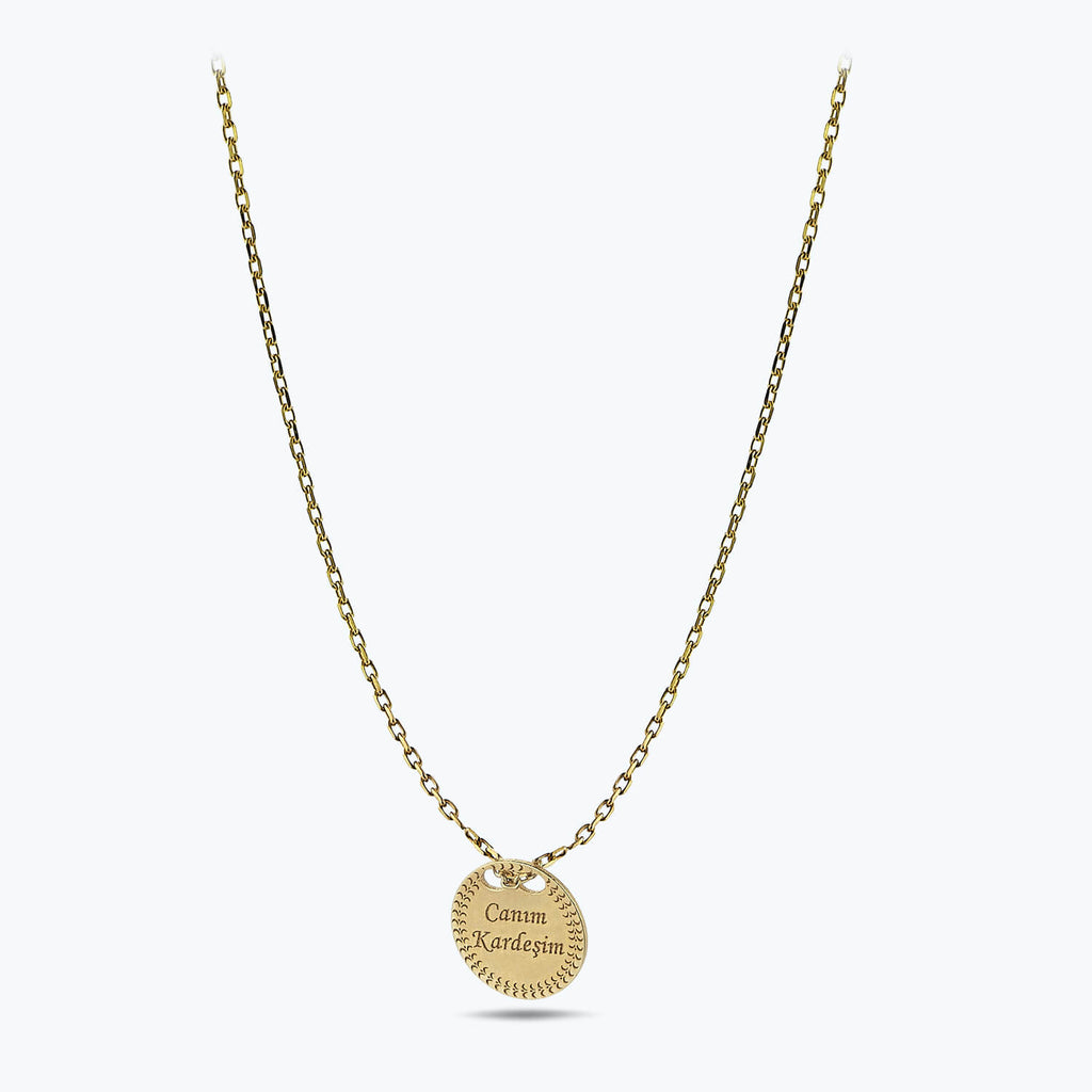 Altınbaş Life Canım Kardeşim Gold Necklace