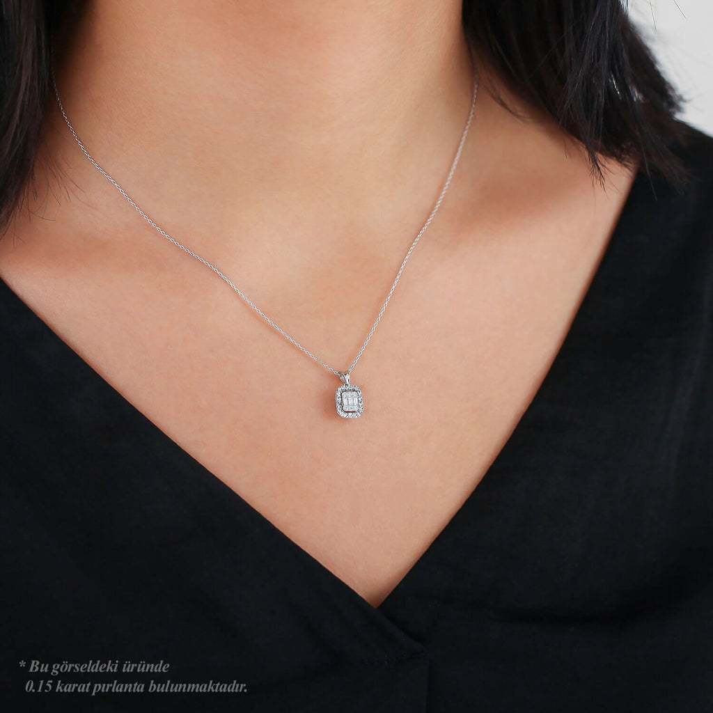 Baguette Diamantkette