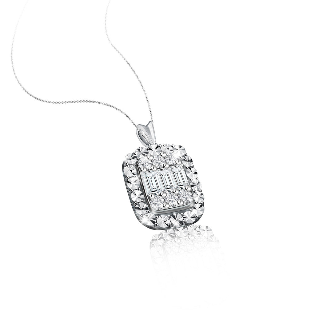 Baguette Diamantkette