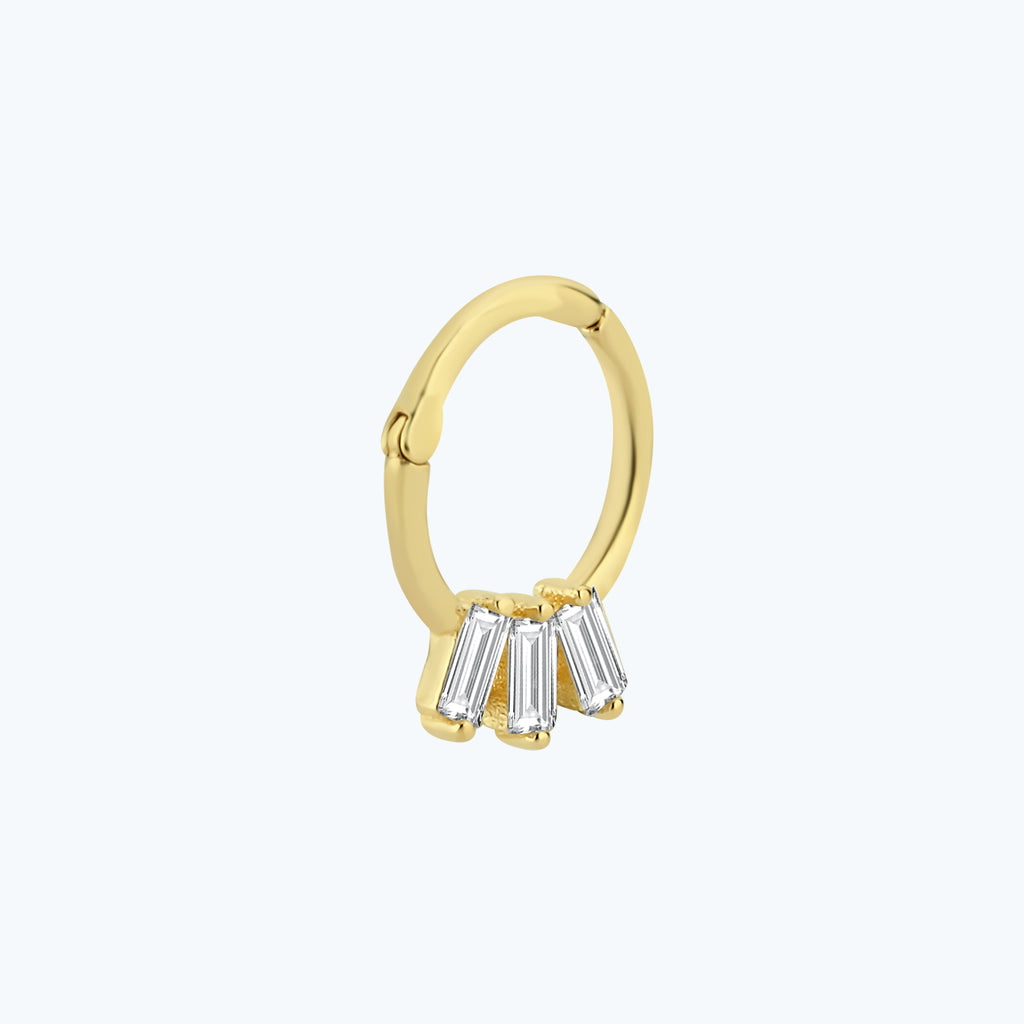 Segmentring Clicker Gold Piercing