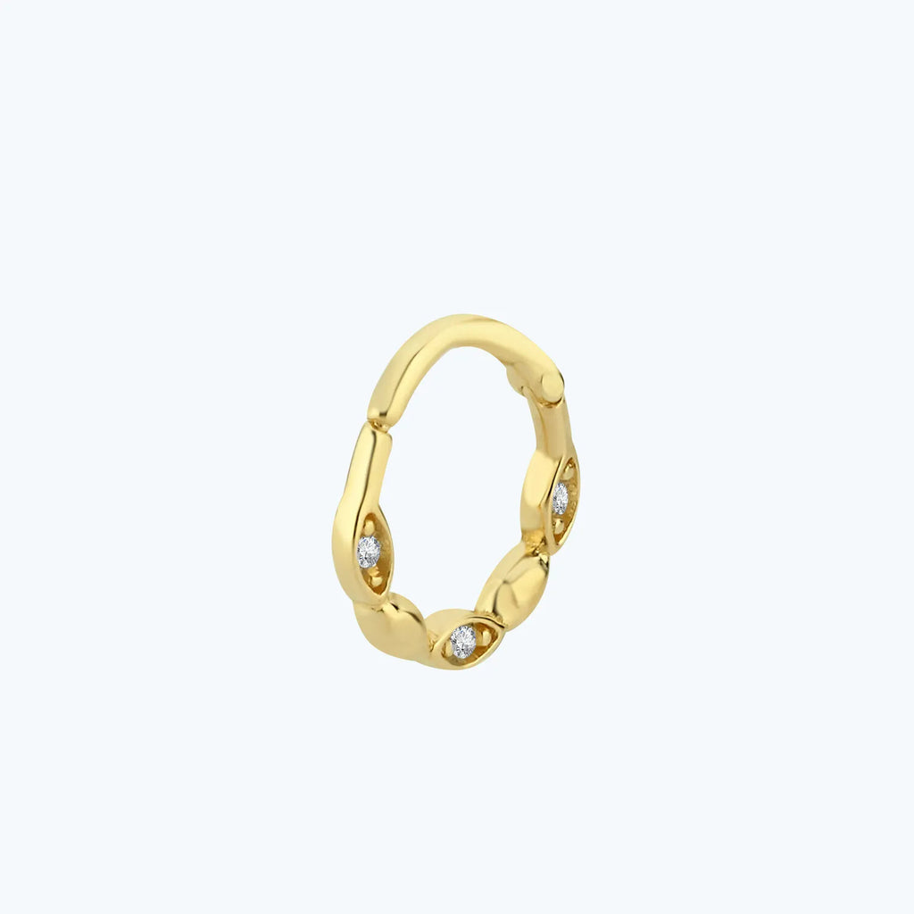 Segmentring Clicker Gold Piercing