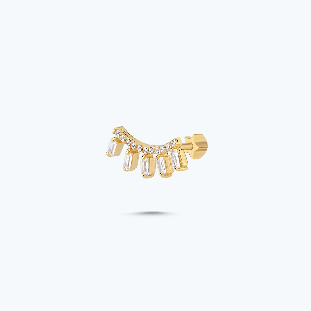 Gold Tragus Piercing