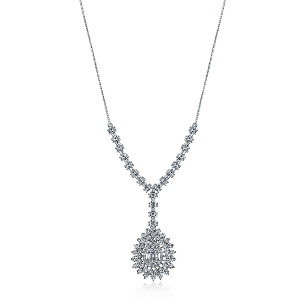 Collier Diamant Baguette