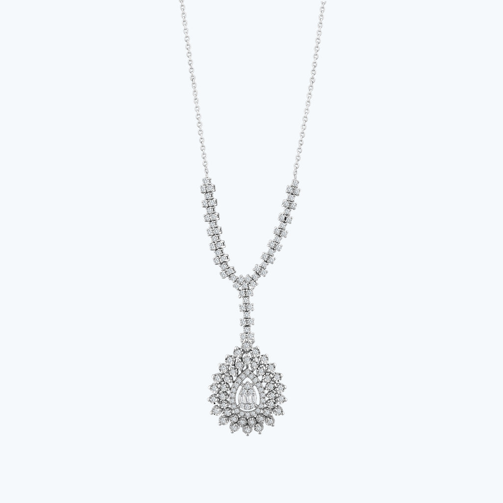 Collier Diamant Baguette