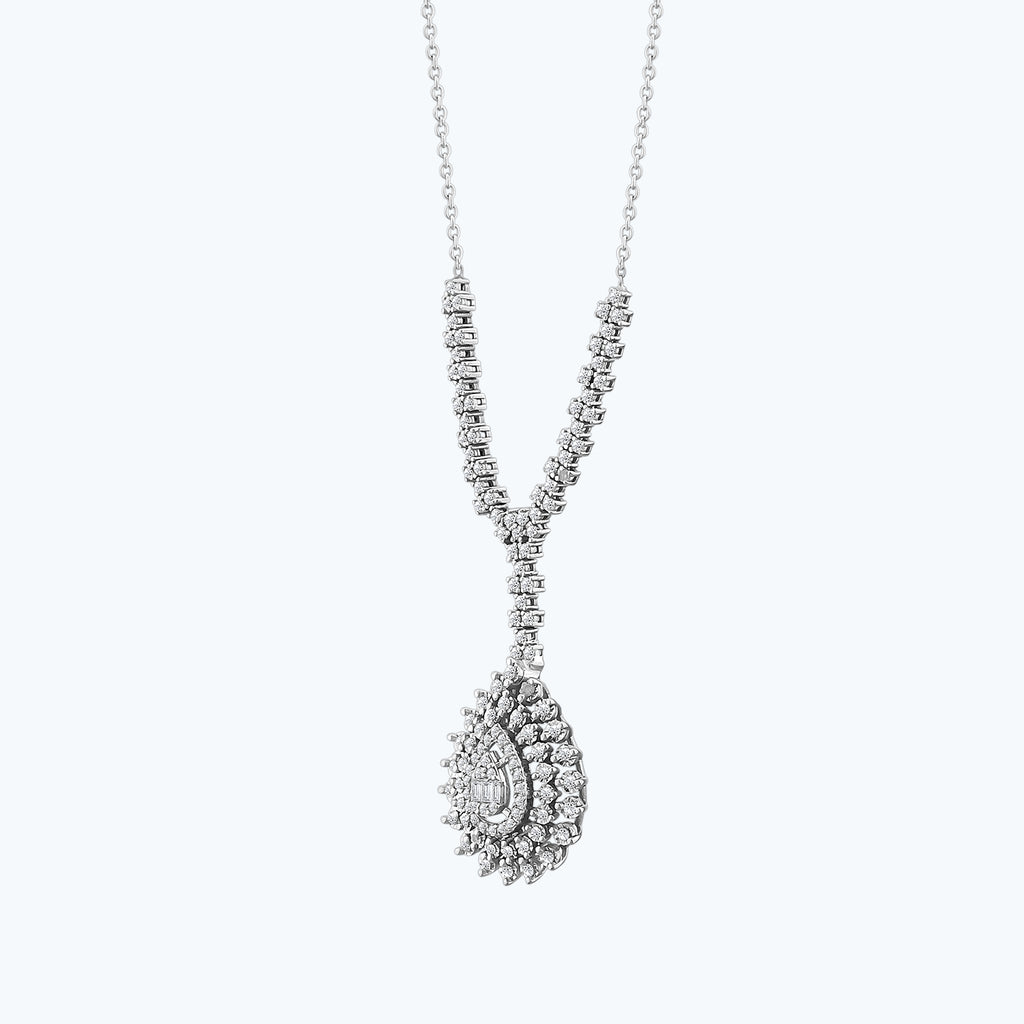 Collier Diamant Baguette