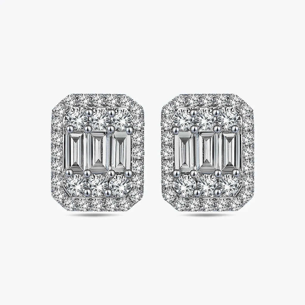 Baguette Diamantohrring