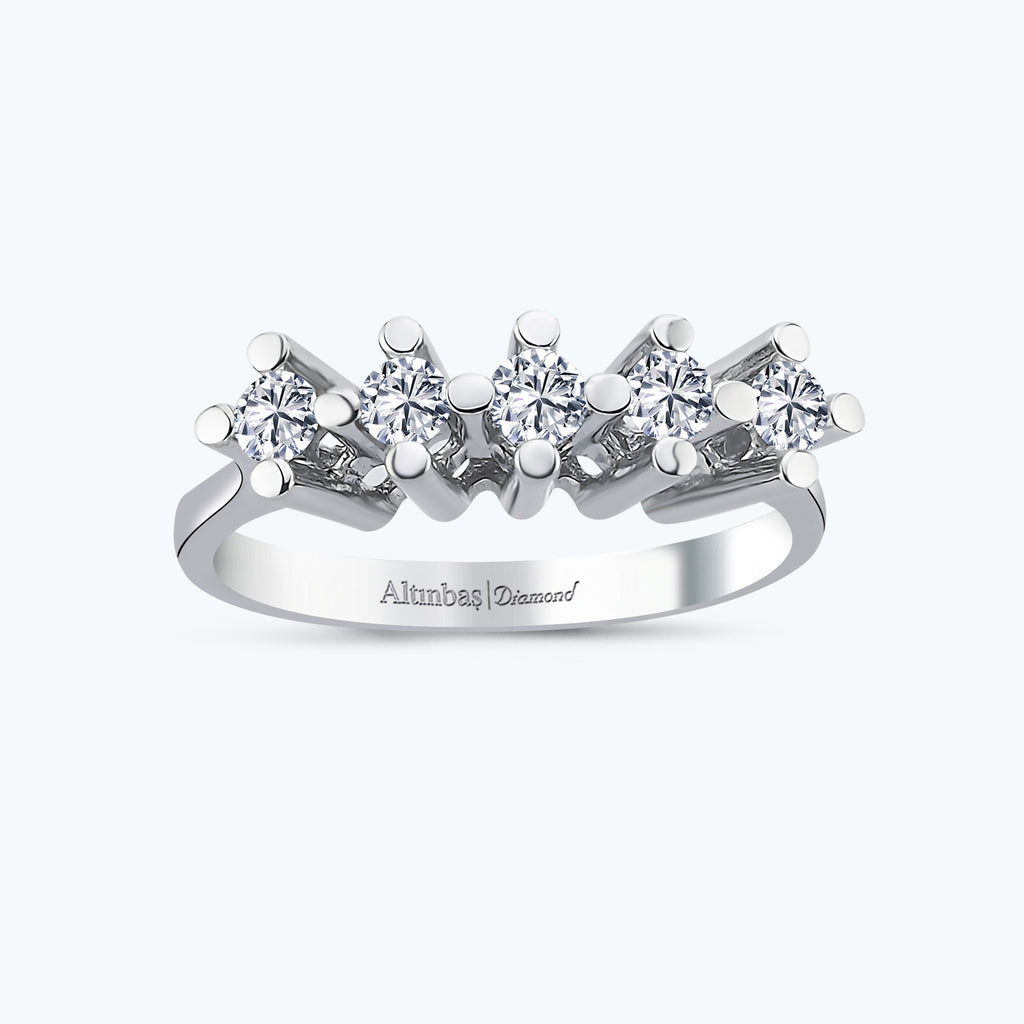 Bague Diamant Cinq Pierre
