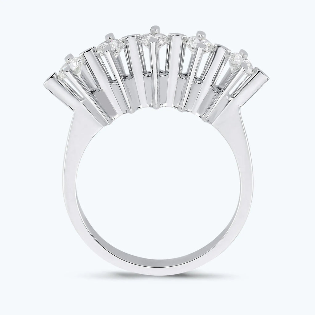 Fünf Steine Diamantring