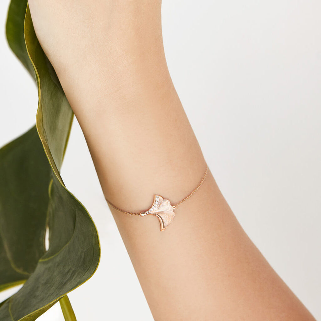Diamantarmband- Ginkgo