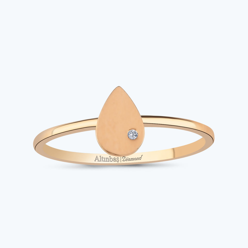 Tropfen Diamantring