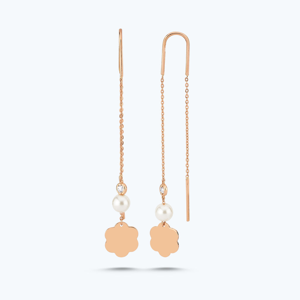 Perlen Diamantohrring