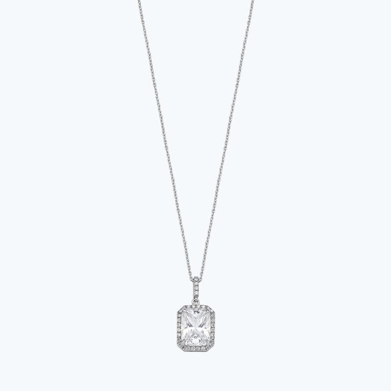 Weißer Topaz Diamantkette