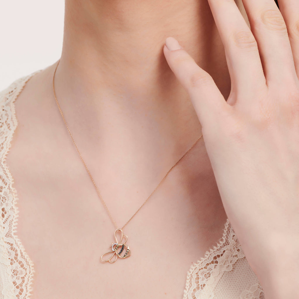 Biene Diamantkette
