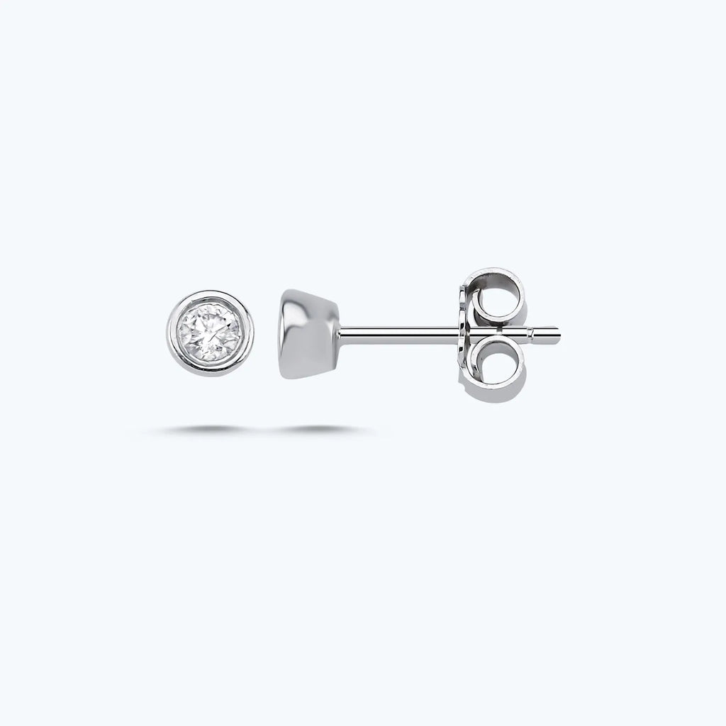 Solitaire Diamantohrring