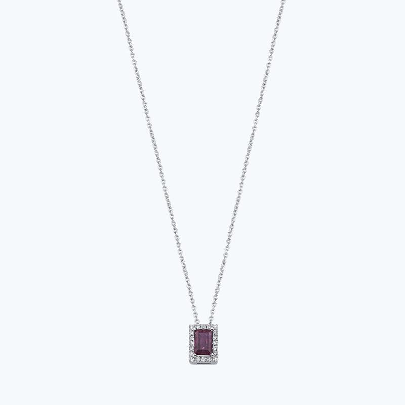 Collier Diamant Rubis