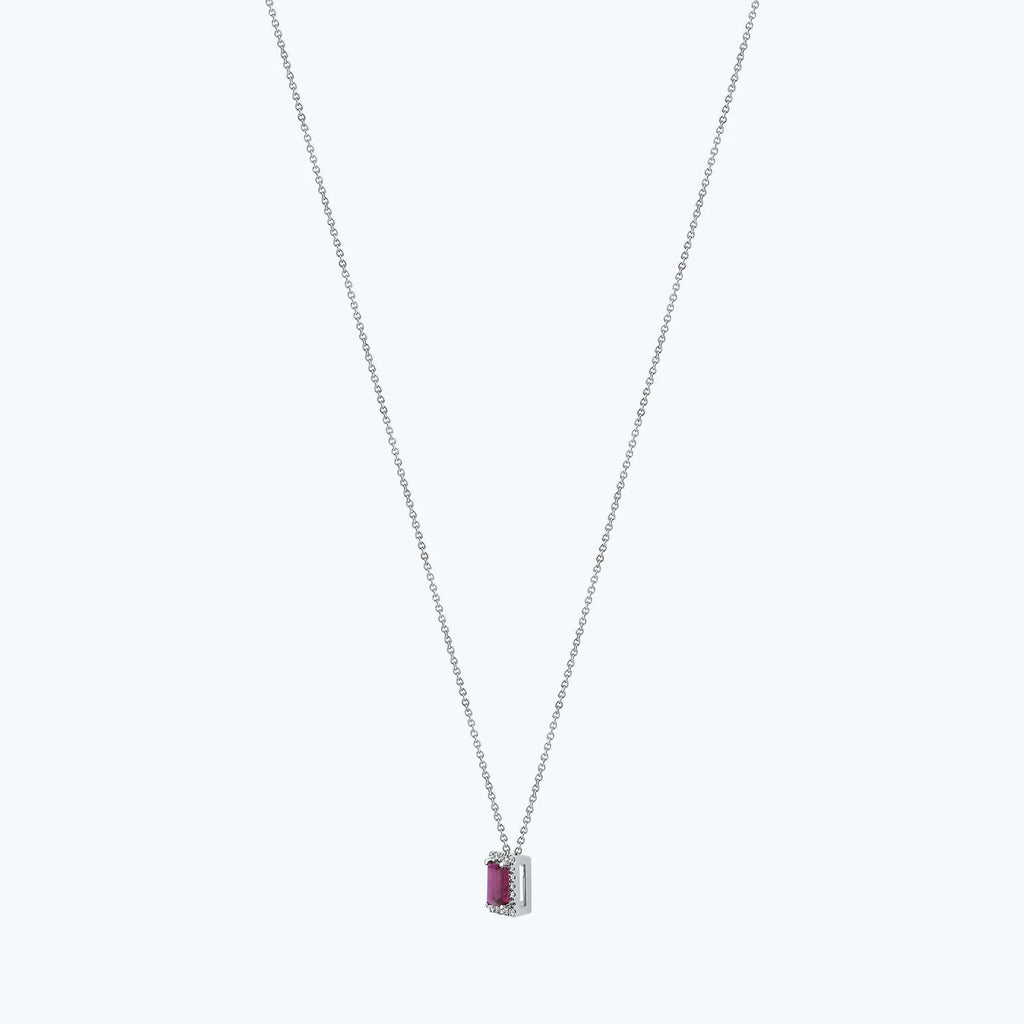 Collier Diamant Rubis