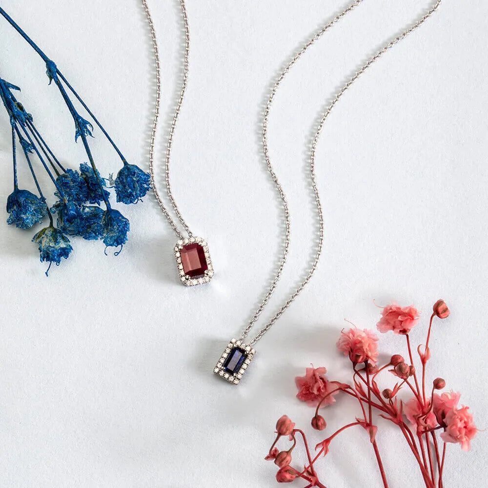 Diamantkette Rubin