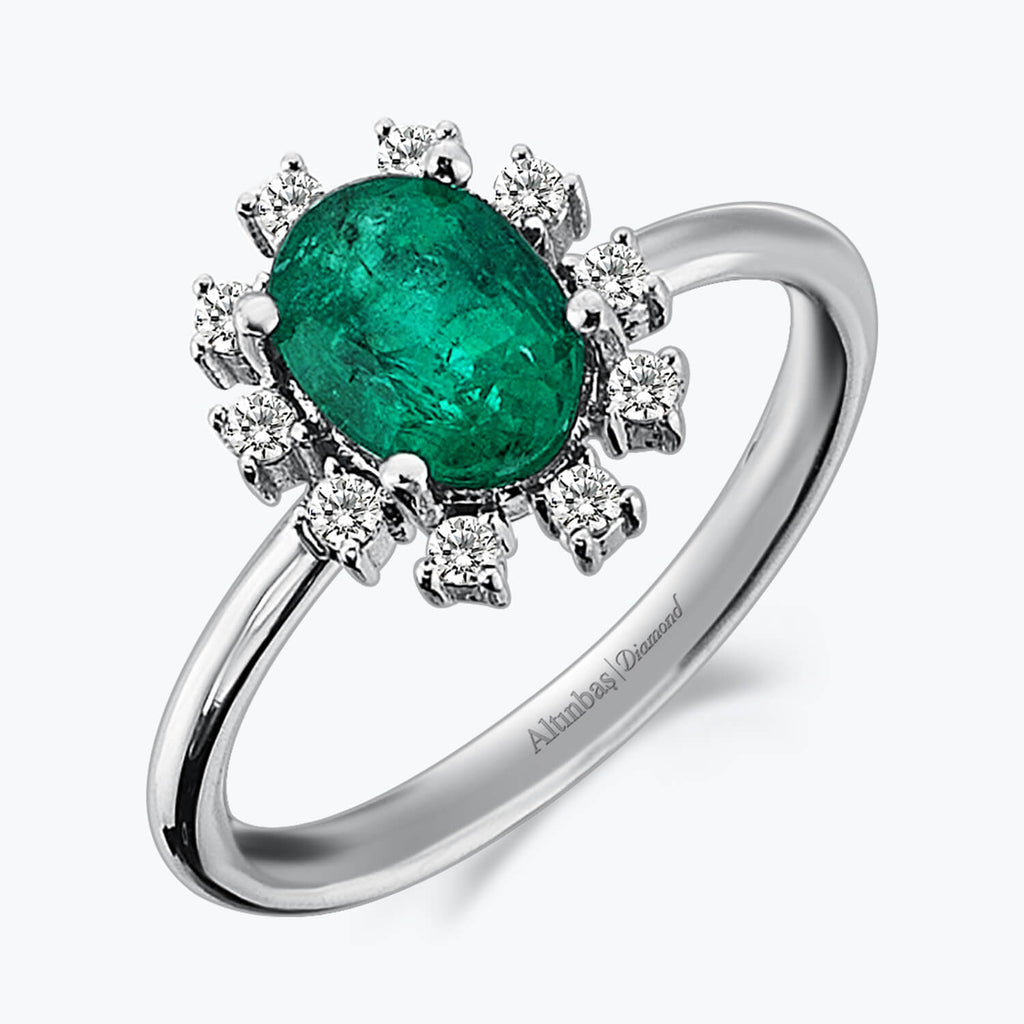 Bague Diamant Émeraude