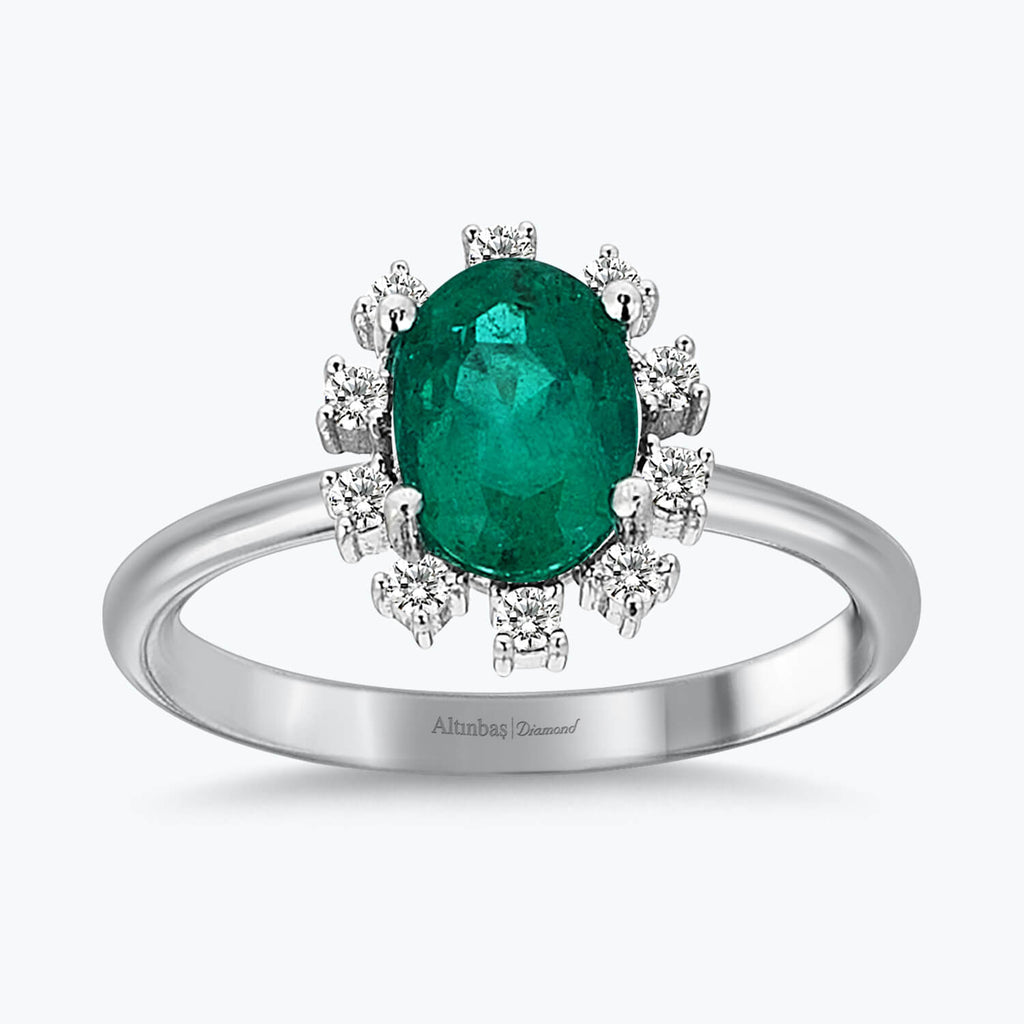 Bague Diamant Émeraude