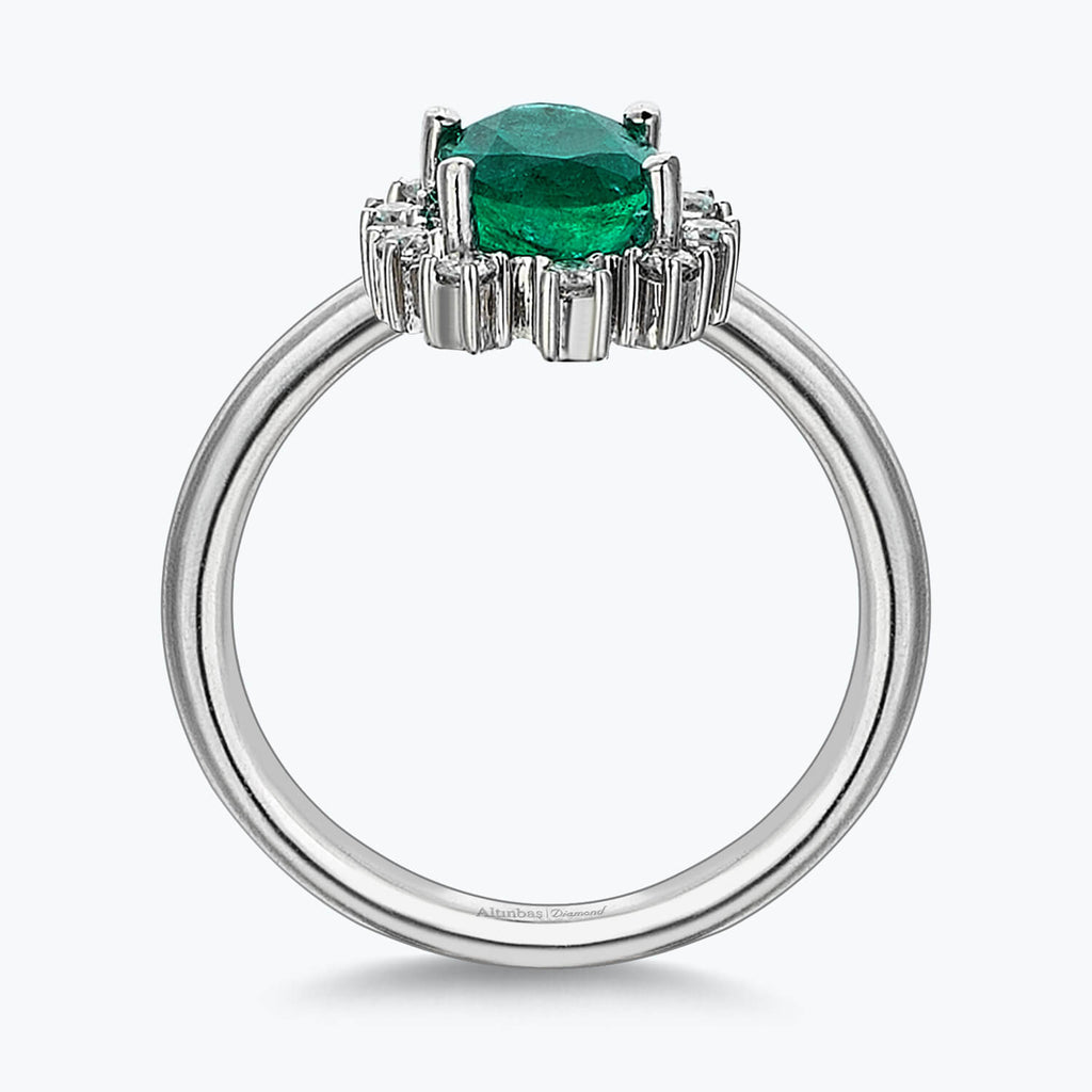 Bague Diamant Émeraude