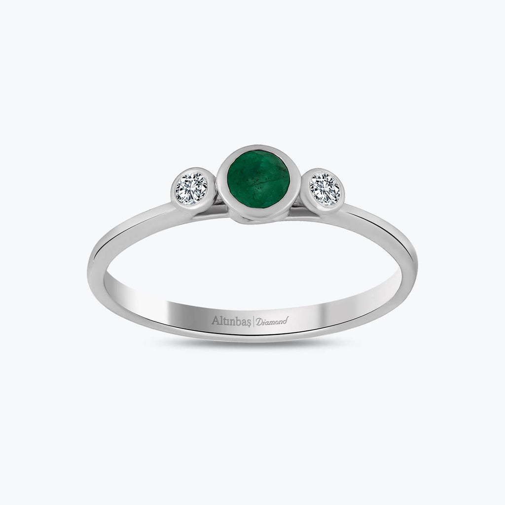 Smaragd Diamantring