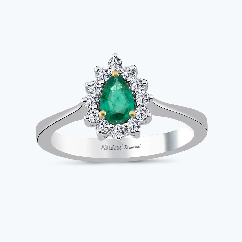 Smaragd Diamantring