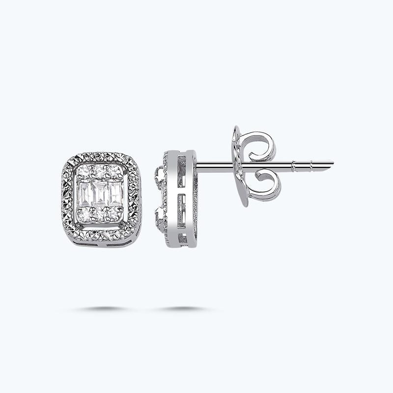 Baguette Diamond Earring