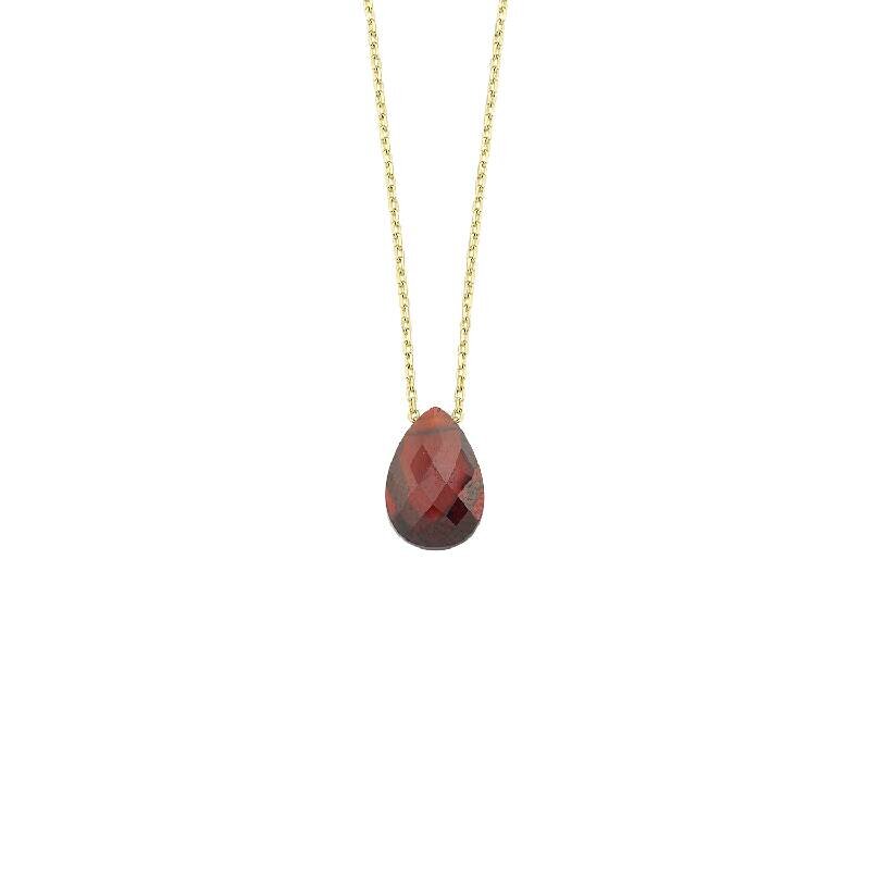Red Stone Gold Necklace