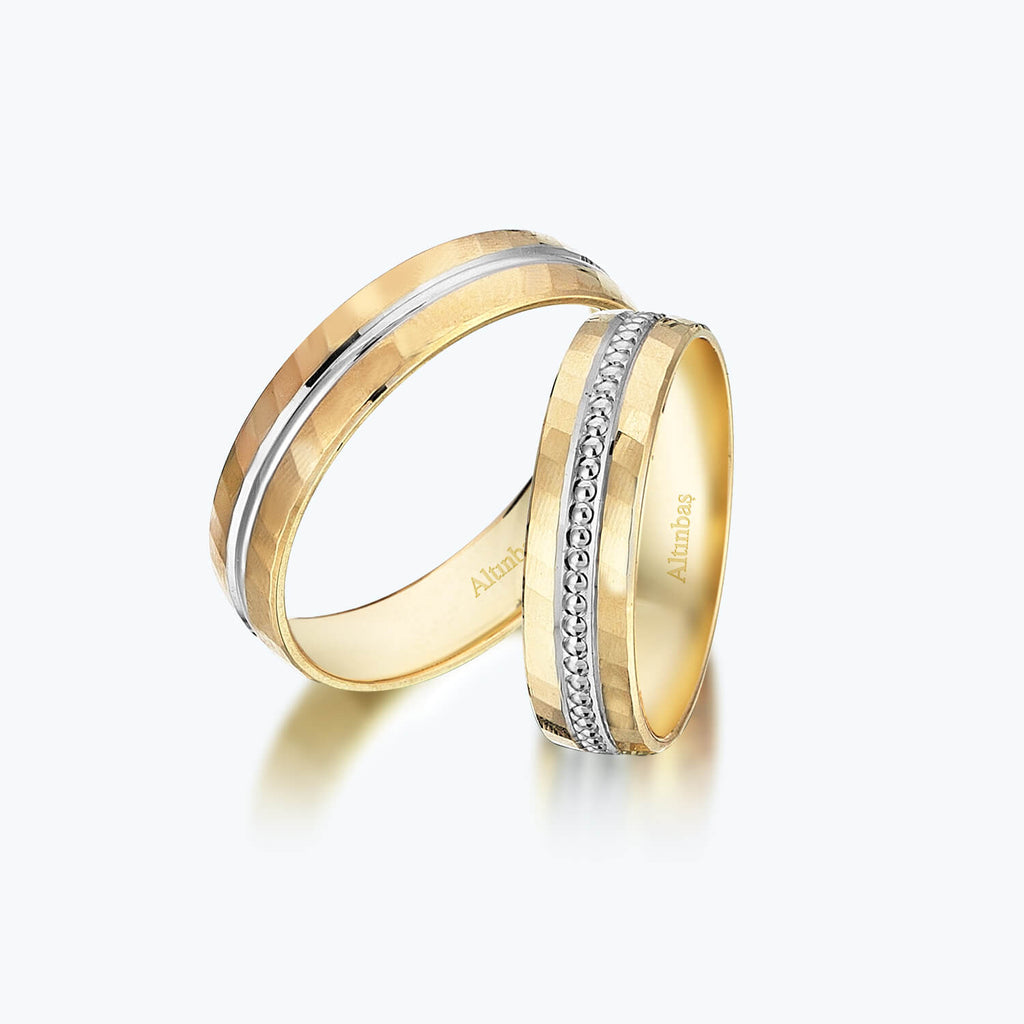 Gold wedding bands shop for couples