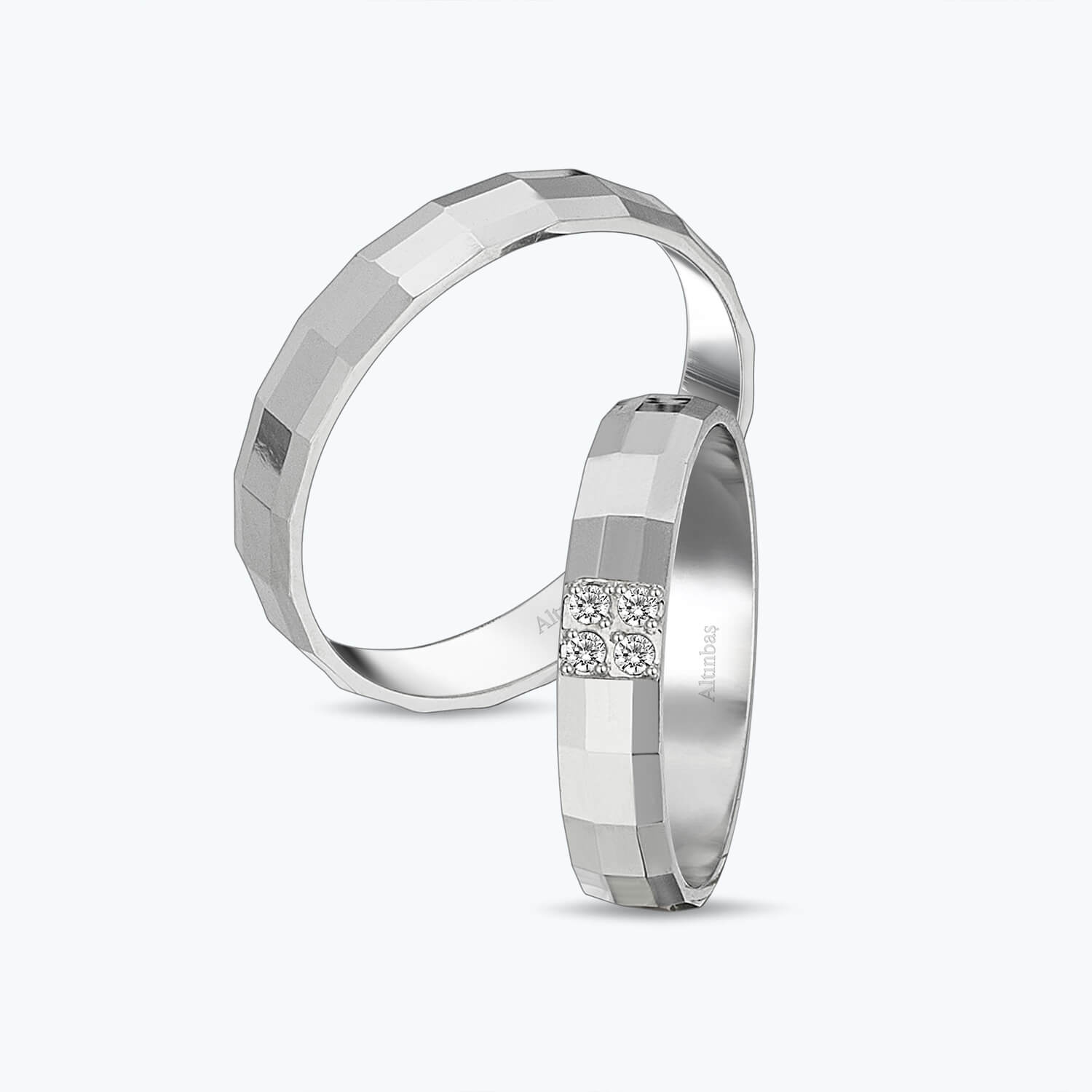 Bague Or Blanc Gold Filled Avec Zirconium Cubique - Taille T8 - Neuf Sans Boîte